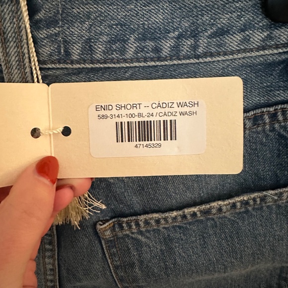 Doen Enid Denim Shorts Cadiz Wash NWT - Picture 3 of 5